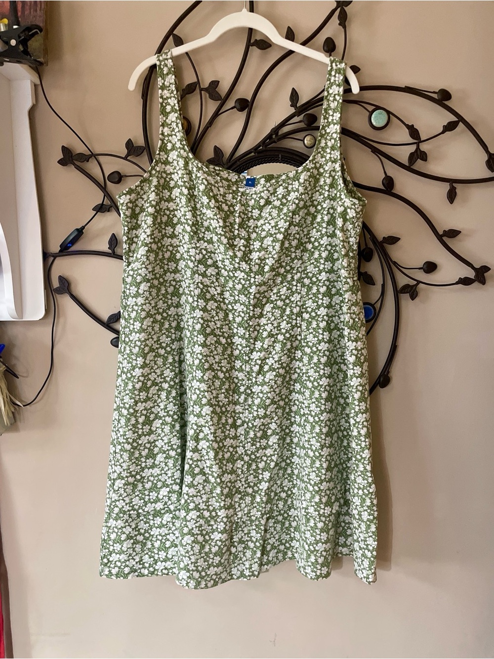 Women’s Green Floral Camisole Dress - Brand Unspecified